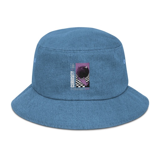 [ID: 501-G442] Curiosity Streetwear Denim Bucket Hat