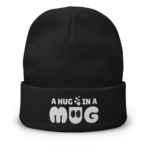 [ID: 81-G17] A Hug in a Mug - Funny Cartoon Knit Beanie