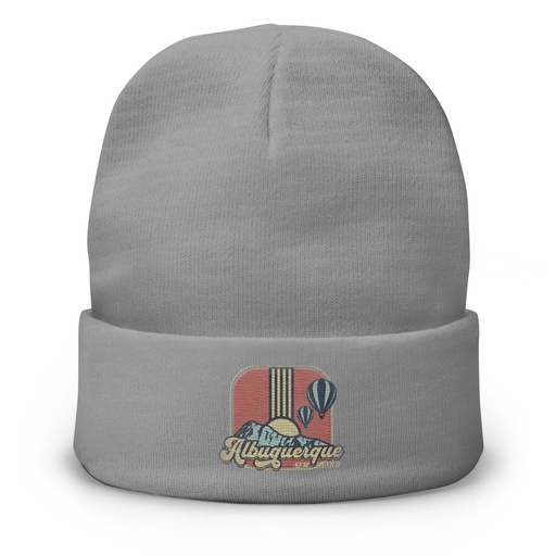 [ID: 81-G36] Albuquerque - Retro Hot Air Baloon Knit Beanie
