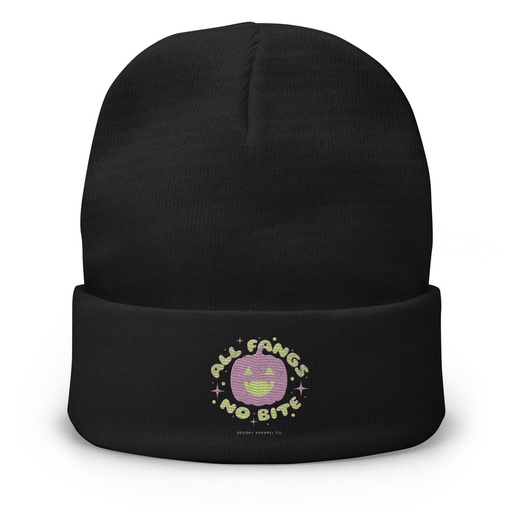 [ID: 81-G44] All Fangs No Bite - Halloween Knit Beanie