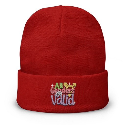 [ID: 81-G45] All Genders are Valid Knit Beanie