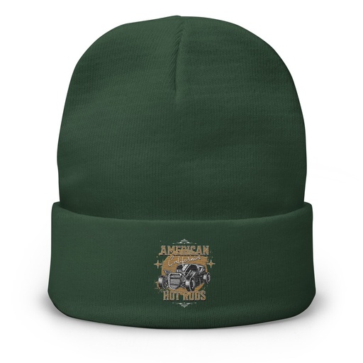 [ID: 81-G73] American Hot Rods Knit Beanie