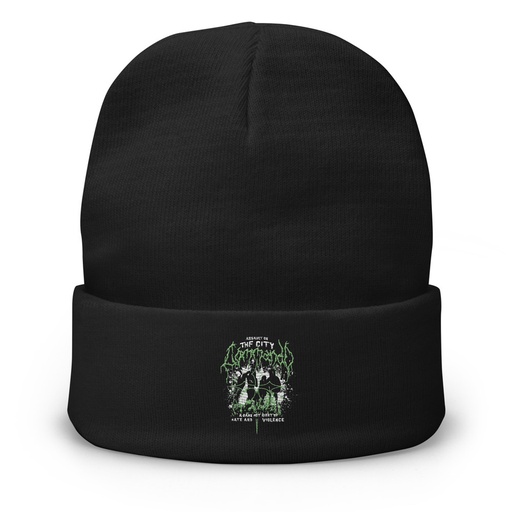 [ID: 81-G105] Assault on the City Knit Beanie