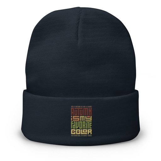 [ID: 81-G116] Autumn is my Favorite Color - Lettering Knit Beanie