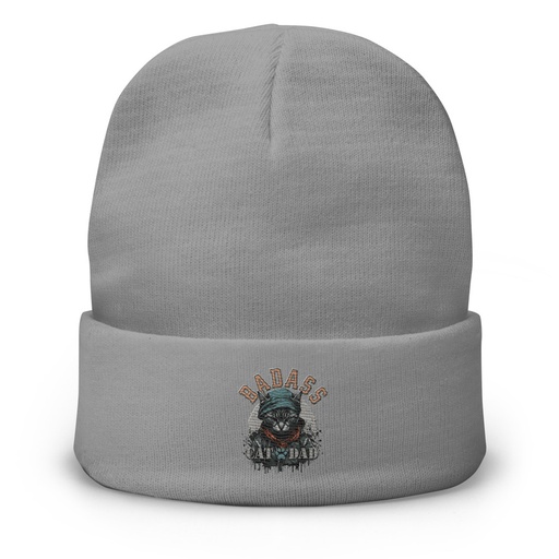 [ID: 81-G129] BADASS CAT DAT Knit Beanie