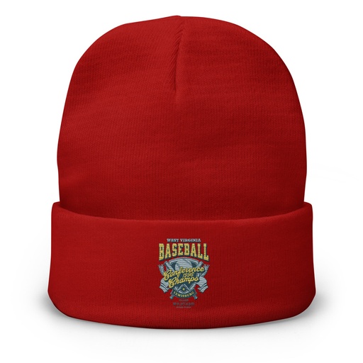 [ID: 81-G141] Baseball Conference Championships - Athlectic Badge Knit Beanie