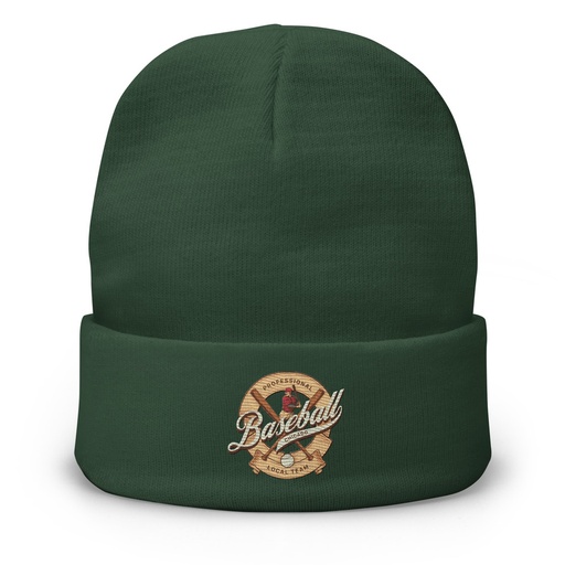 [ID: 81-G145] Baseball Team - College Sports Knit Beanie