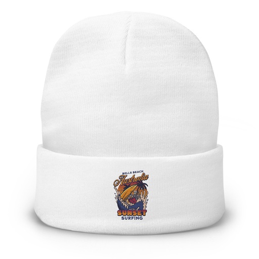[ID: 81-G180] Bells Beach Australia Sunset Surfing Knit Beanie