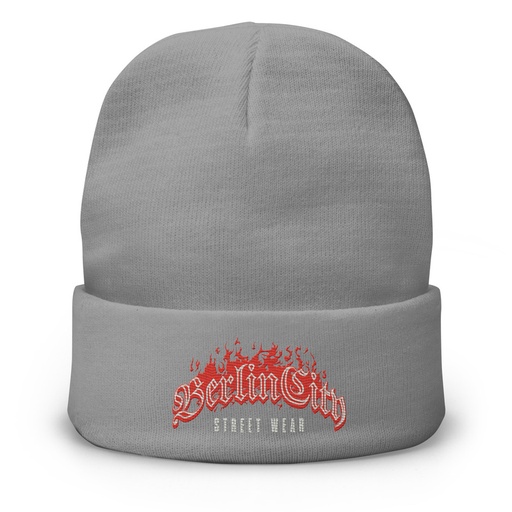 [ID: 81-G183] Berlin City Streetwear - Fire Knit Beanie