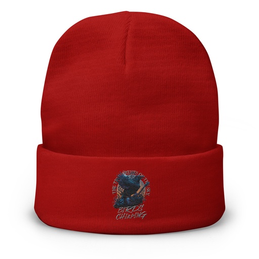 [ID: 81-G210] Birds Chirping Knit Beanie