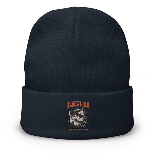 [ID: 81-G224] Black Hole Knit Beanie