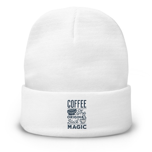 [ID: 81-G227] Black Magic Coffee - Simple Cup Knit Beanie