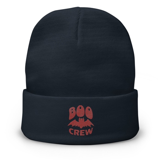 [ID: 81-G252] Boo Crew Knit Beanie