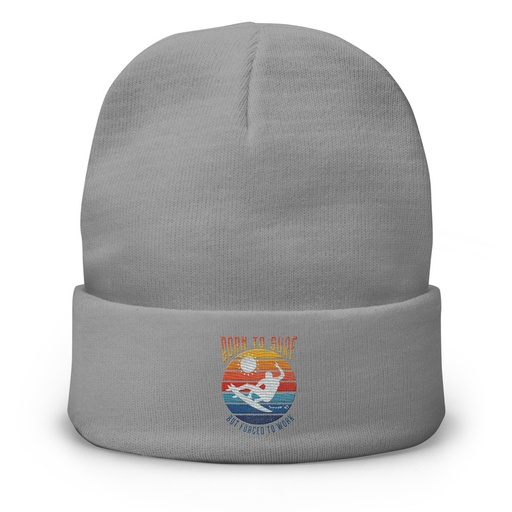 [ID: 81-G270] Born to Surf - But Forced to Work Knit Beanie