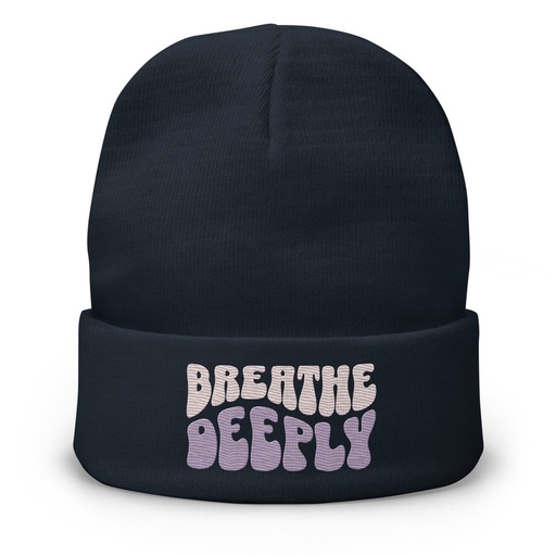 [ID: 81-G283] Breathe Deeply Knit Beanie
