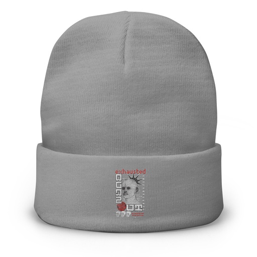 [ID: 81-G298] Burn Out - Futuristic 3D Head Knit Beanie