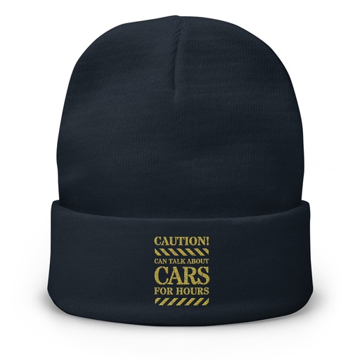 [ID: 81-G351] Caution Signs - Yellow Traffic Sign Knit Beanie