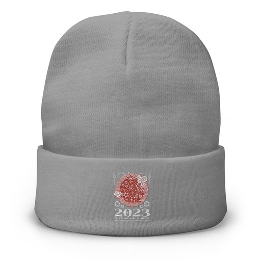 [ID: 81-G368] Chinese Lunar Year - Rabbit Knit Beanie