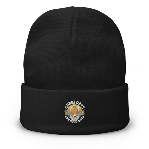 [ID: 81-G420] Corgi Days - Funny Animal Knit Beanie