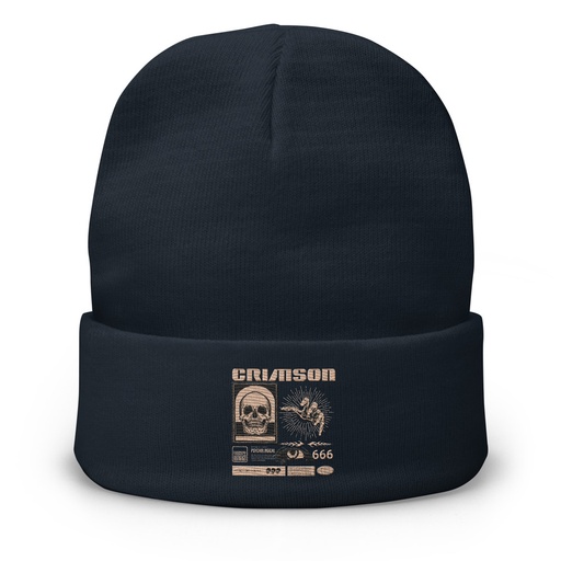 [ID: 81-G438] Crimson Knit Beanie