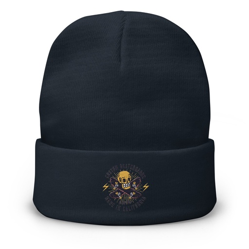 [ID: 81-G446] Custom Skateboards - Skull Knit Beanie