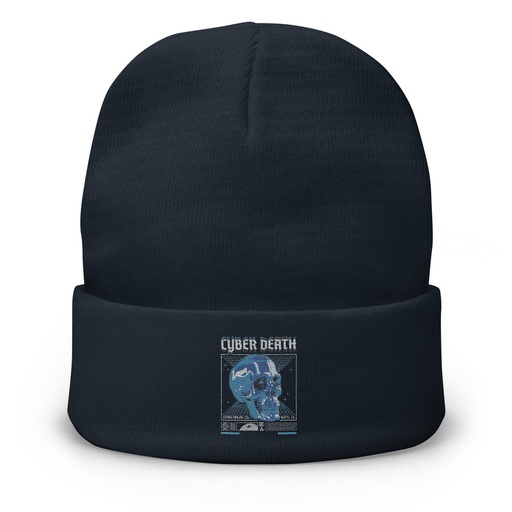 [ID: 81-G457] Cyber Death - Skull Knit Beanie