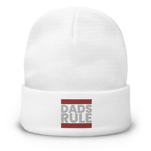 [ID: 81-G462] Dads Rule (1) Knit Beanie