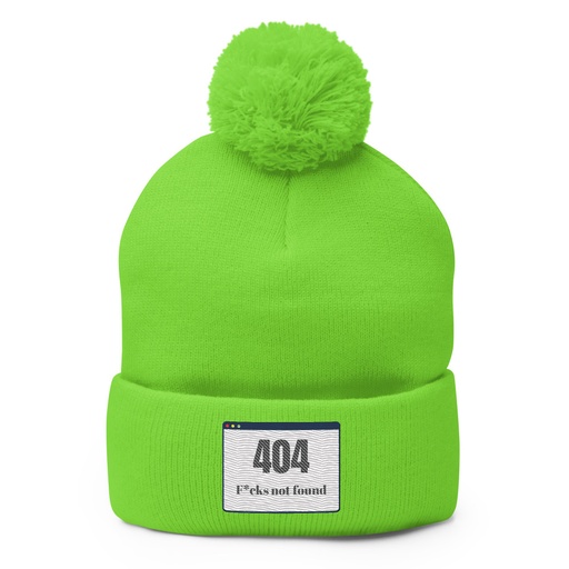 [ID: 93-G7] 404 Pom-Pom Knit Cap
