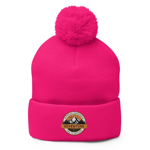 [ID: 93-G26] Adventure - Outdoor Mountain Pom-Pom Knit Cap