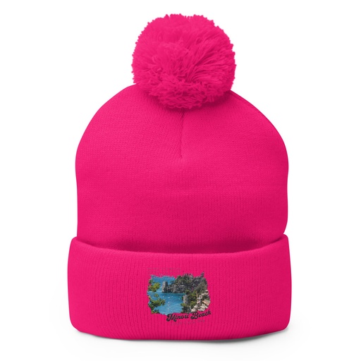 [ID: 93-G57] Amalfi Pom-Pom Knit Cap