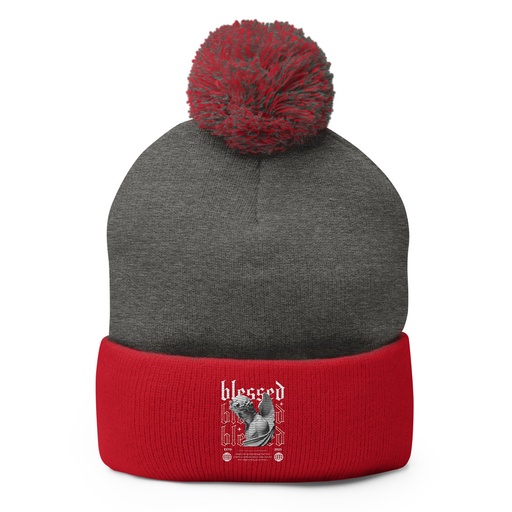 [ID: 93-G81] Angel Pom-Pom Knit Cap