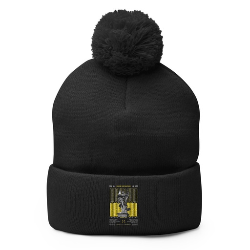 [ID: 93-G82] Angelic Aura Streetwear Pom-Pom Knit Cap