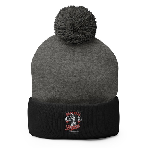 [ID: 93-G140] Baseball Championship League - University Sports Team Pom-Pom Knit Cap