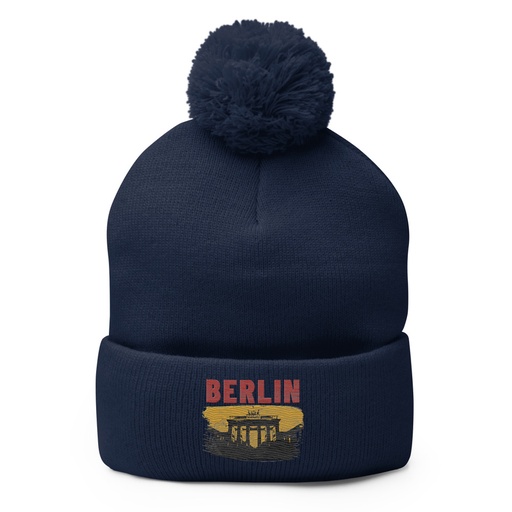 [ID: 93-G184] Berlin Pom-Pom Knit Cap