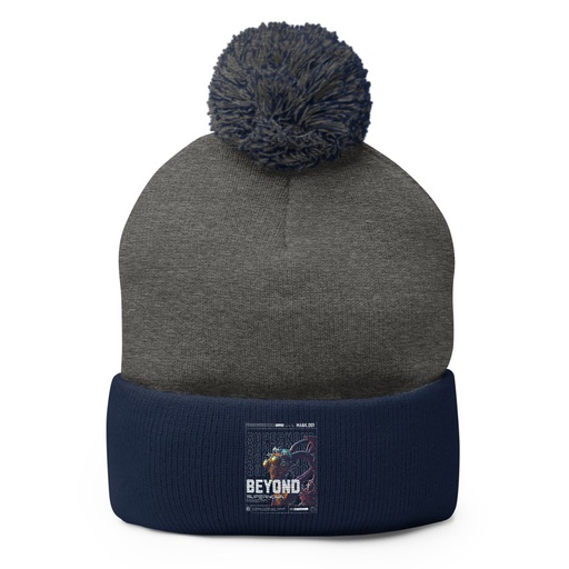 [ID: 93-G198] Beyond Supernova Pom-Pom Knit Cap