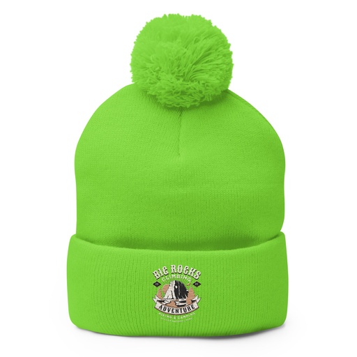 [ID: 93-G203] Big Rocks Climbing - Outdoor Adventure Pom-Pom Knit Cap