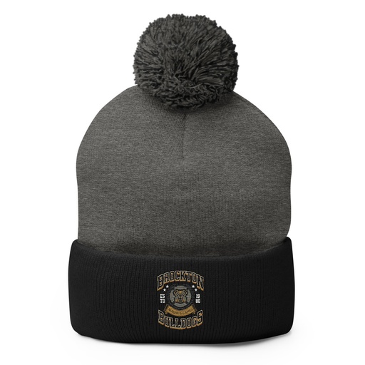 [ID: 93-G286] Brockton Bulldogs Pom-Pom Knit Cap