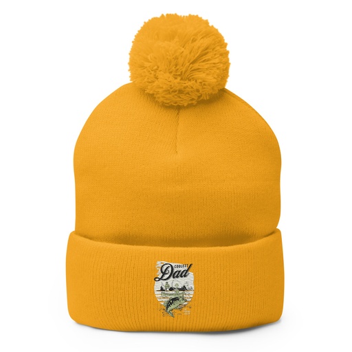 [ID: 93-G419] Coolest Dad Pom-Pom Knit Cap