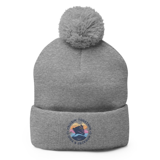 [ID: 93-G441] Cruisin' Together - Cruise Ship Pom-Pom Knit Cap