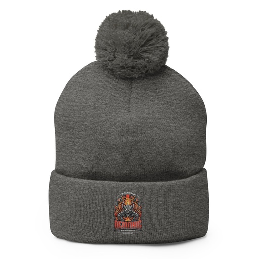 [ID: 93-G488] Demonic Pom-Pom Knit Cap