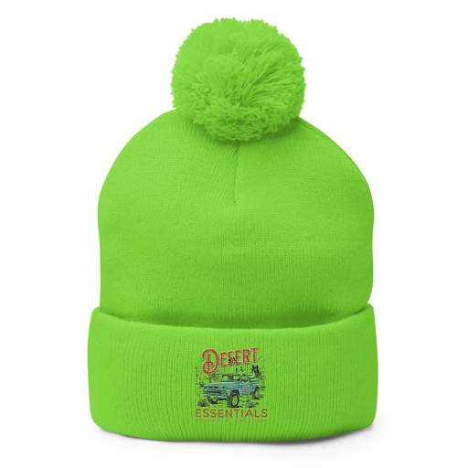 [ID: 93-G489] desert Pom-Pom Knit Cap