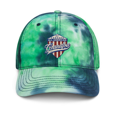 [ID: 480-G41] all american grandpa Tie-Dye Hat