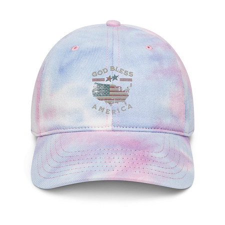[ID: 480-G60] America - Land Of The Free Tie-Dye Hat