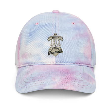 [ID: 480-G114] August 1973 - 50 Years Of Being Fantastic Tie-Dye Hat