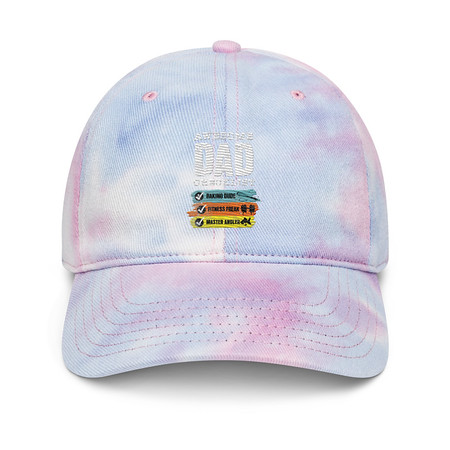 [ID: 480-G120] Awesome Dad Checklist Tie-Dye Hat