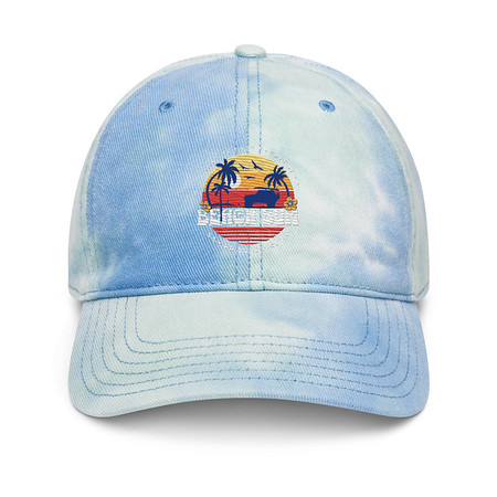 [ID: 480-G164] Beach Bum - Sunset Surfing Tie-Dye Hat
