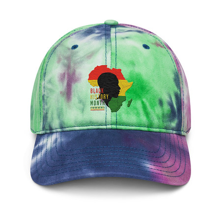 [ID: 480-G221] Black History Month - African Continent Tie-Dye Hat