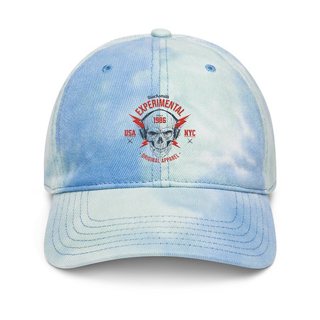 [ID: 480-G231] Blacksmith Experimental - Rock Skull Tie-Dye Hat
