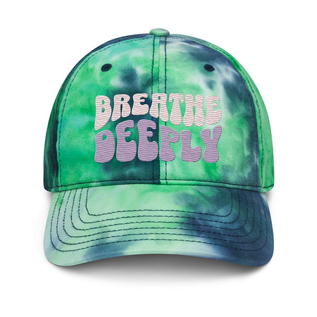 [ID: 480-G283] Breathe Deeply Tie-Dye Hat