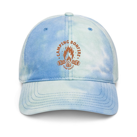 [ID: 480-G324] Camping Bonfire - Firewood Tie-Dye Hat